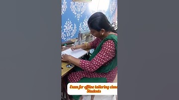 Exam for offline tailoring class students|| Aarthi tailoring and aari class