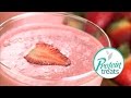 Strawberry milkshake smoothie  protein treats by nutracelle