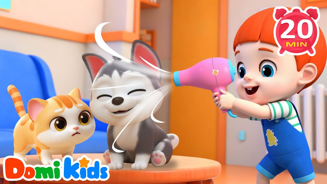 Cat and Dog Splash in Bath Time🐱🐶| Animals for Kids | Animal Songs & Nursery Rhymes | Animal Party