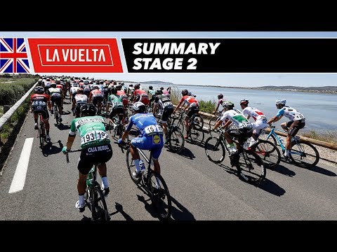 ভিডিও: Vuelta a Espana 2017: Yves Lampaert এককভাবে স্টেজ 2-এ বিজয়ী হন