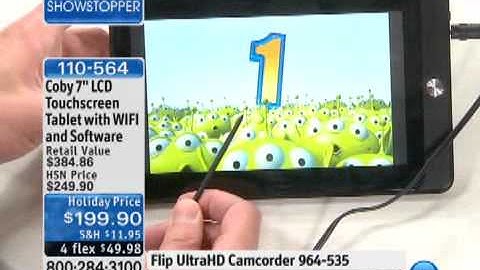 Coby 7" LCD Touchscreen Tablet with WIFI, Apps and Software