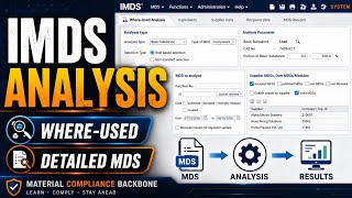 IMDS Analysis Tutorial for beginners | Detailed MDS & Where-Used Analysis Explained