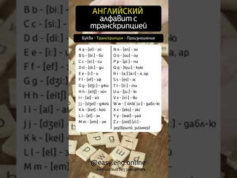 Видео: Английский алфавит с транскрипцией