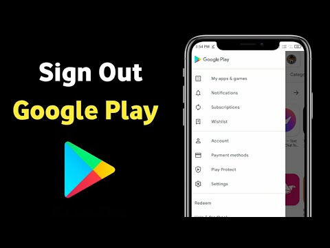 How To Sign-Out From Google Play Store.