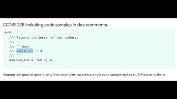 effective dart code samples in documentation