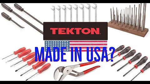 Made in the USA Tools: Tekton (Grand Rapids Michigan)