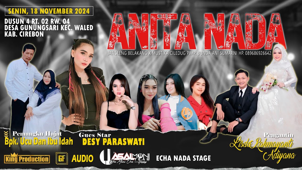 LIVE MUSIC ANITA NADA || GUNUNGSARI || WALED || CIREBON || 18/11/2024 Edisi SIANG