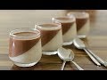 Chocolate  vanilla panna cotta recipe