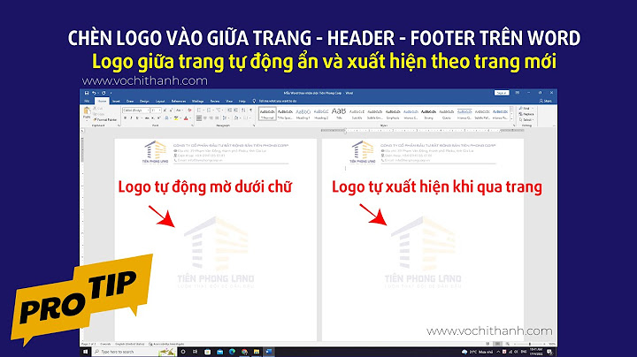 Chèn header and footer trong file văn bản word