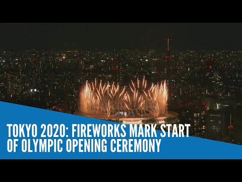 Tokyo 2020: Fireworks mark start of Olympic opening ceremony