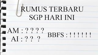 BOCORAN SGP HARI INI KAMIS 10 JULI 2025 || BOCORAN TERBARU SGP || PREDIKSI SGP ||RUMUS SGP HARI INI