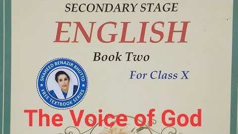 English Class 10: Unit 1 ||The Voice of God || poem ||Reading Comprehension