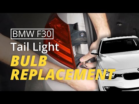 BMW F30 Tail Light Bulb Replacement