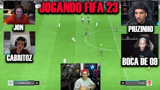 CORINGA JOGANDO FIFA 23 COM JONVLOGS, PIUZINHO, BOCADE09, E O CABRITO!