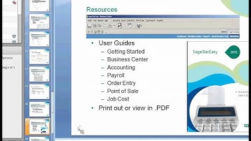 Tech Tuesday - Sage DacEasy Business Center Tutorial