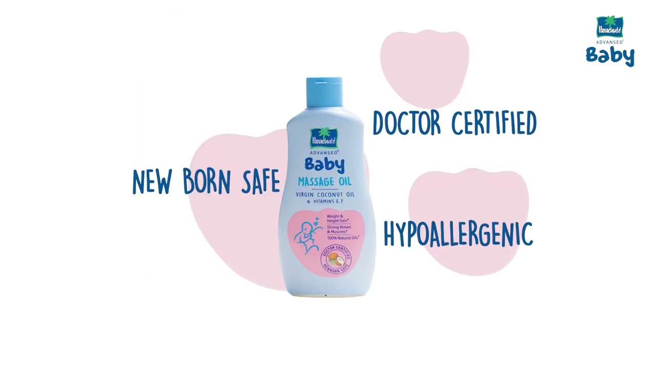 Parachute Advansed Baby Massage Oil Vs Mineral Oil | Enriched with Virgin Coconut Oil