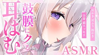 〖 ASMR⌇KU100 〗 超最高♡ずっぷり鼓膜音圧でヤられちゃう♡  〖耳はむ/耳かき/ear cleaning/Japanese/Vtuber〗