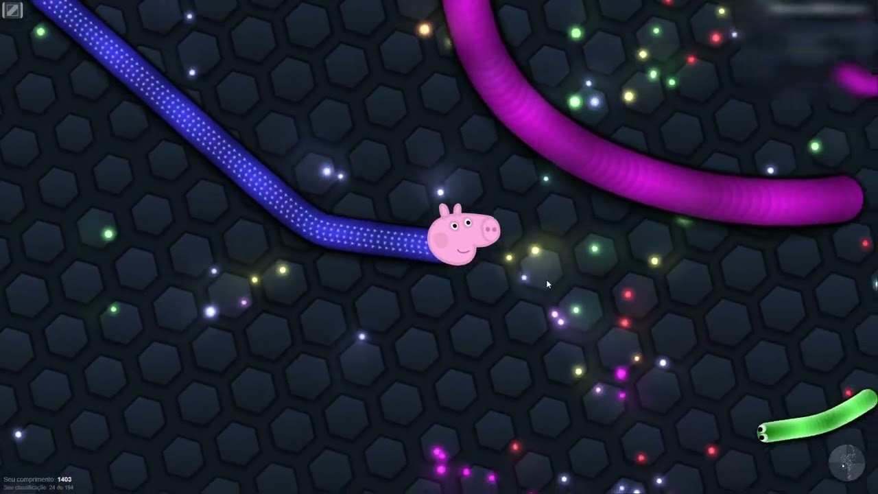 George Pig Play - joga slitherio o jogo da cobrinha EP06 - o reino das  cobrinhas gigantes 