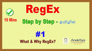 AnakSys | #1 | RegEx (Regular Expression) - Tamil