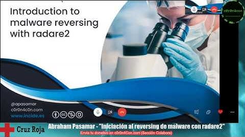 [c0r0n4con4] - Introducción al reversing de malware con radare2 (Abraham Pasamar)