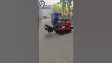 Multifunctional 25HP Crawler Tractor Agricultural Mini Rotavator Rotary Tiller #cultivator #tractor