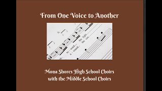 From One Voice to Another: Mona Shores Middle and High School Choirs Spring Concert 2025