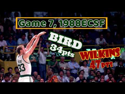 Larry Bird vs Dominique Wilkins ~Game 7, 1988ECSF