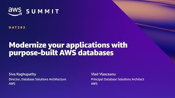 AWS Summit SF 2022 - Modernize your applications with purpose-built AWS databases (DAT202)