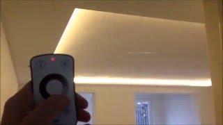 handig Spreek luid verslag doen van Maatwerk koofverlichting LED strip - verlaagd plafond project - YouTube