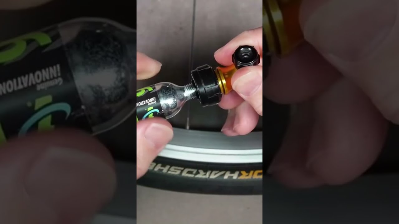 Bike Tire Tyre CO2 Inflator How To Use Bicyclerepair