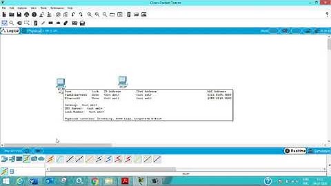 Building  a small network in Cisco Packet Tracer