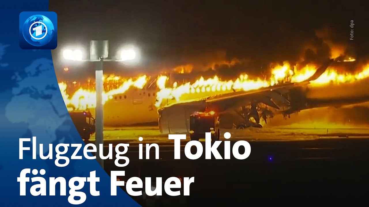 Piloten ohne Sichtkontakt  Neue Details zum japanischen Flugzeug-Brand  bekannt