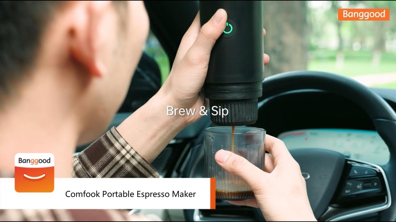 Comfook 2-in-1 Portable Espresso Maker with Cordless Heating - Shop on Banggood
