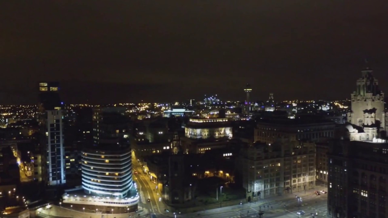 Liverpool City Centre - Drone View - YouTube