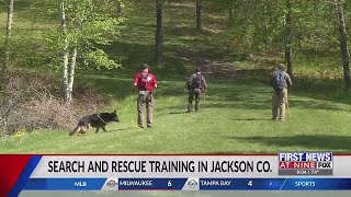 Search and rescue teams meet in Jackson County Wisconsin for training