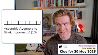 Minute Cryptic 704: Assemble Avengers to Stark monument? (10)