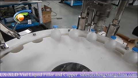 CX-XLD 100ML Pharmaceutical injection plastic vial filling capping machine