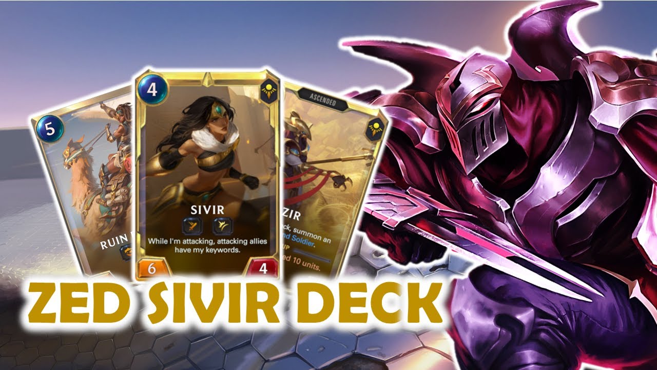 An Unstoppable Quick Attack Deck! | Sivir Zed Deck | Legends of Runeterra