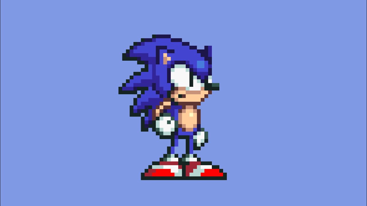 Pixilart - sonic exe fnf but genesis by blue-blue