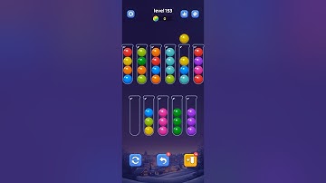Ball sort level 151 and 156 gameplay