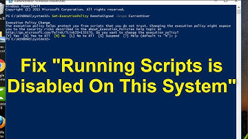 How To Fix "Running Scripts Is Disabled On This System"  Error On Powershell || Windows 10