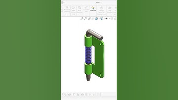 Spring Stopper Animation #solidworks #design #engineering #animation #short #cadcam