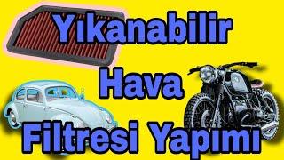 Hava filtresine servet ödemeyin, kendiniz yapın (diy performance washable air filter)