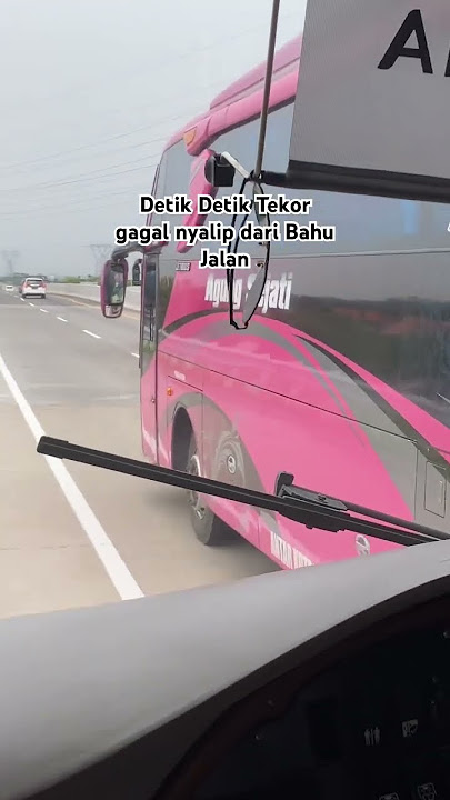 Bus STJ tekor gagal nyalip dari bahu jalan ‼️ #busmaniacommunity