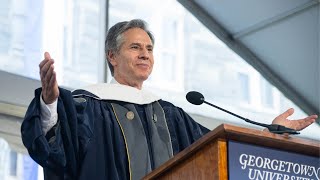 Secretary Of State Antony Blinken Delivers Georgetown Sfs 2022 Commencement Address