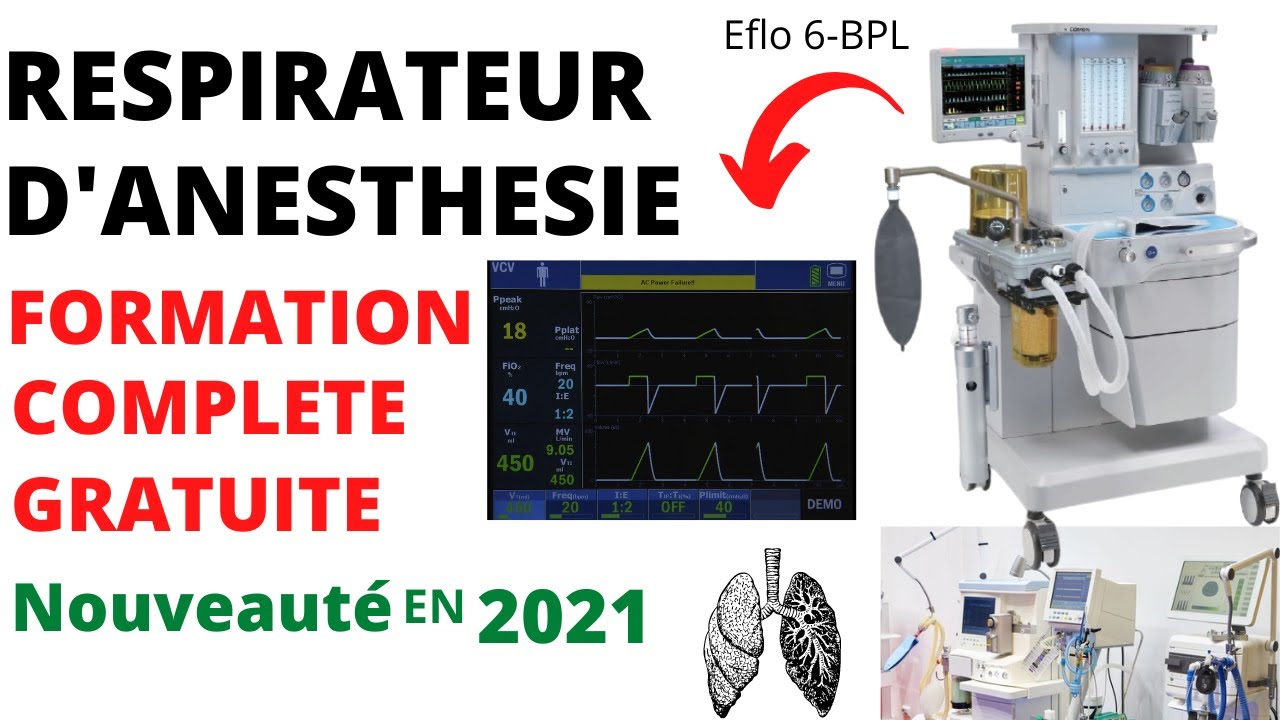 COLONNE D’ANESTHÉSIE : FORMATION COMPLÈTE,  RÉGLAGE &  ASTUCE DE MAINTENANCE en 2021