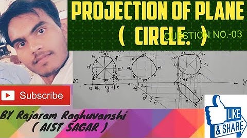 Projection of plane ( QUESTIONS NO.-03 ) CIRCLE