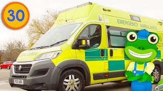 Real Ambulances For Children With Gecko | Gecko's Real Vehicles | Educational Videos For Toddlers