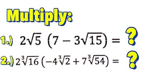 Multiplying Radicals | Multiplying Radicals Using The Distributive Property