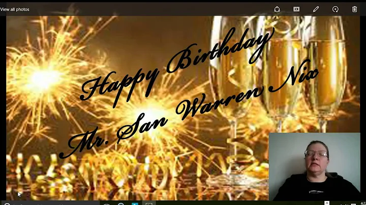 San Warren Nix Birthday Wish